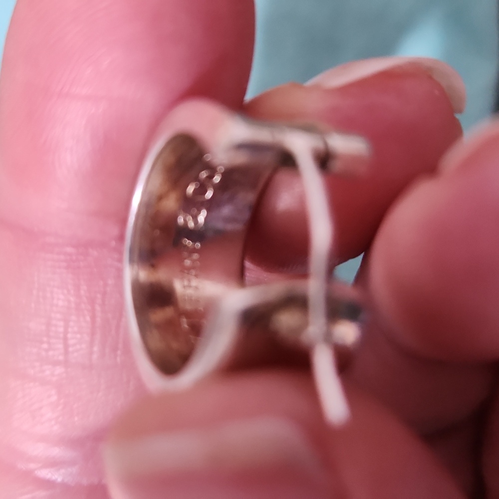 TIFFANY & CO. 1837 Wide Hoop earrings, Sterling Silver - Picture 4 of 5